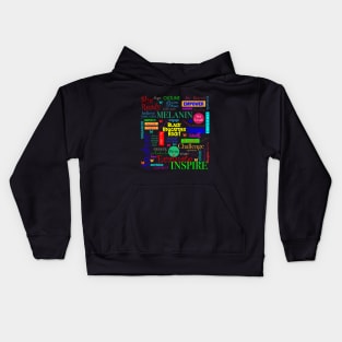 Black Educators Rock African American Teacher / Educator Pattern Kids Hoodie